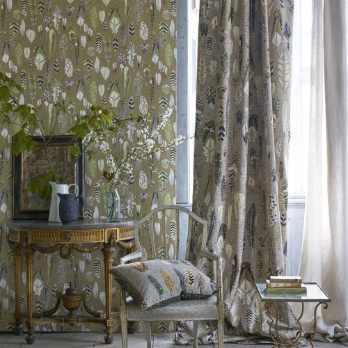 Обои Designers Guild Tulipa Stellata Quill Gold PDG1030/02 Обои Designers Guild Tulipa Stellata Quill Gold PDG1030/02