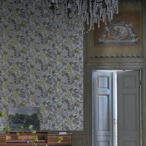 Обои Designers Guild Tulipa Stellata Delft Flower Pewter PDG1033/05 Обои Designers Guild Tulipa Stellata Delft Flower Pewter PDG1033/05