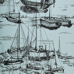 Обои Little Greene 20th Century Papers Zingara - Cerulean Sea 0288ZICERUL