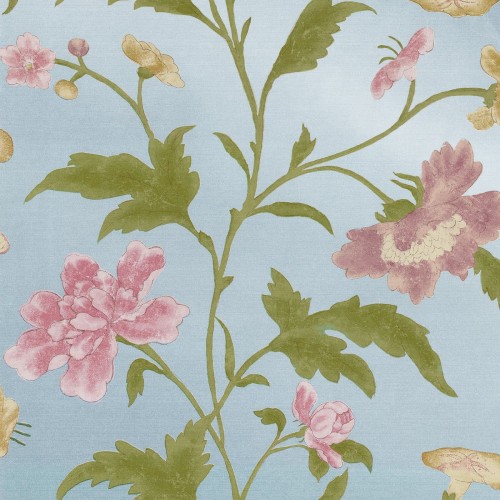 Обои Little Greene Archive Trails China Rose − Blue Lustre 0247CHBLUEL Обои Little Greene Archive Trails China Rose − Blue Lustre 0247CHBLUEL