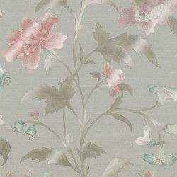 Обои Little Greene Archive Trails China Rose - French Grey Lustre 0247CHFRENC