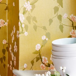 Обои Little Greene Archive Trails Sakura − Yellow Lustre 0247SAYELLO