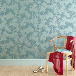 Обои Little Greene 20th Century Papers Camellia - Teal 0275CATEALZ