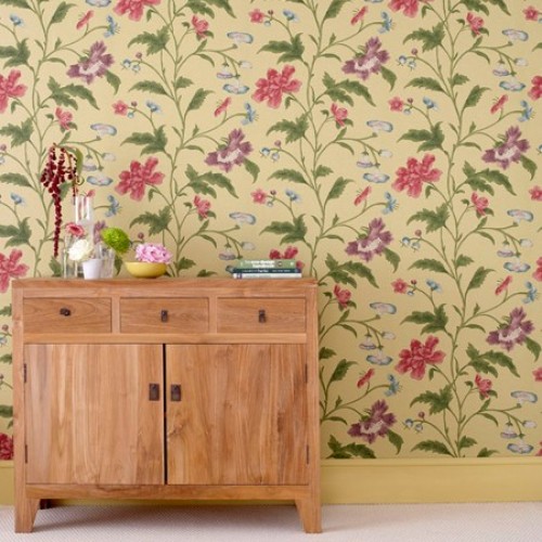 Обои Little Greene Archive Trails China Rose - Emerald Lustre 0275CHEMERA Обои Little Greene Archive Trails China Rose - Emerald Lustre 0275CHEMERA