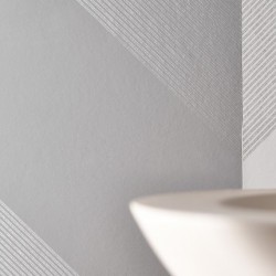 Обои Little Greene Painted Papers Elephant Stripe - Bright White 0286ESBRIGH