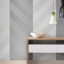 Обои Little Greene Painted Papers Elephant Stripe - Bright White 0286ESBRIGH