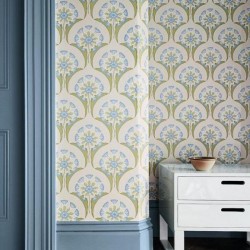 Обои Little Greene National Trust Papers Hencroft - Blue Primula 0245HEBLUEP