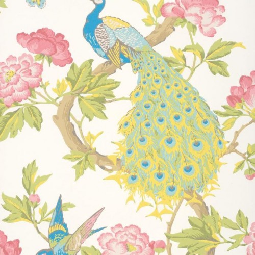 Обои Little Greene National Trust Papers Pavona - Blanche 0245PABLANC