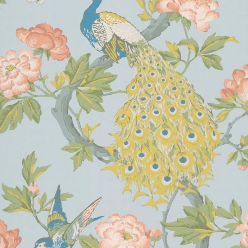 Обои Little Greene National Trust Papers Pavona - Sky 0245PASKYEZ
