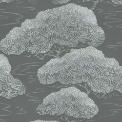 Обои Little Greene 20th Century Papers Pines - Silver Pine 0275PISILVE
