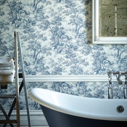 Обои Little Greene Revolution Papers Stag Toile - Juniper 0284SGJUNIP 10,05×0,52