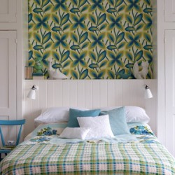 Обои Little Greene 20th Century Papers Starflower - Peacock 0280STPEACO