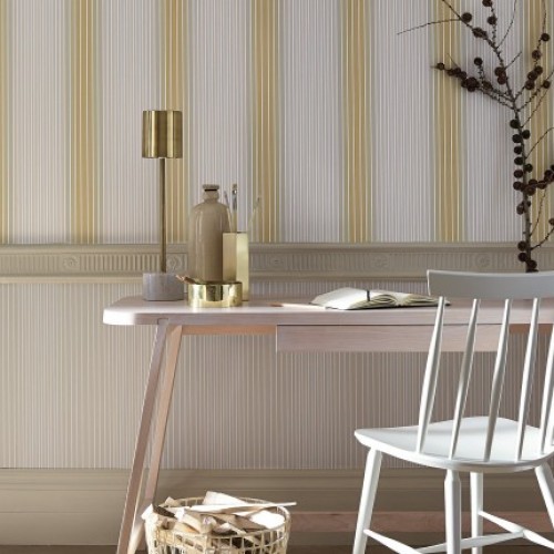 Обои Little Greene Painted Papers Ombre Stripe-Lichen/Doric 0286OSLICHE