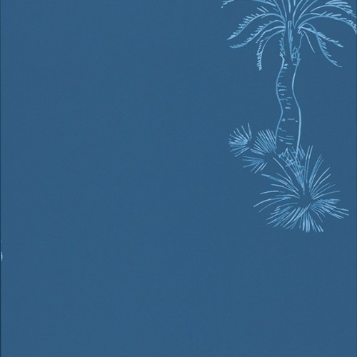 Обои Paint and Paper Library Tresco Lighthouse Palm Blue Pearl 0393LPBLUEP