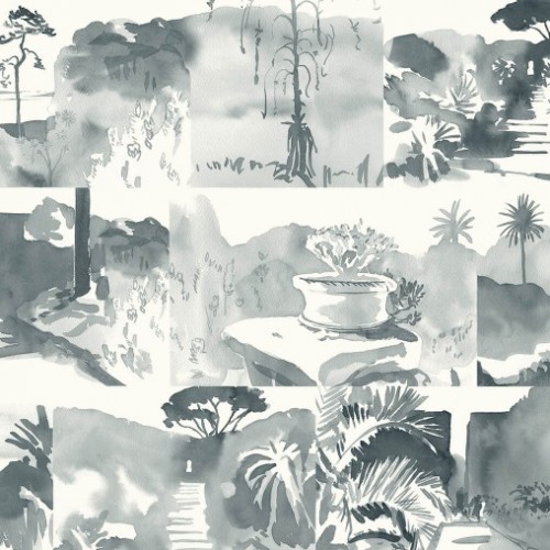 Панно Paint and Paper Library Tresco Abbey Gardens Paris Rooftops 0393AGPARIS