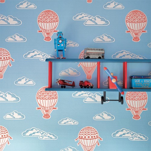 Обои Sanderson Abracazoo Wallpapers Balloons 214030 фото в интерьере