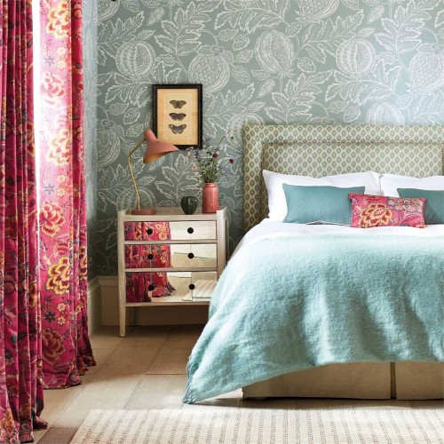 Обои Sanderson Caspian Cantaloupe 216761 Обои Sanderson Caspian Cantaloupe 216761