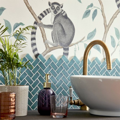 Обои Sanderson The Glasshouse Ringtailed Lemur 216665 Обои Sanderson The Glasshouse Ringtailed Lemur 216665