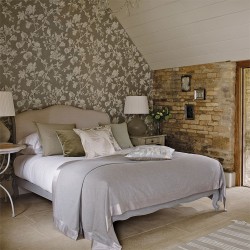 Обои Sanderson Woodland Walk Magnolia & Pomegranate 215724