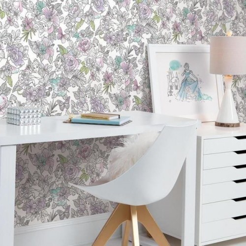 Обои York Disney IV Disney Princess Royal Floral DI0964 Обои York Disney IV Disney Princess Royal Floral DI0964