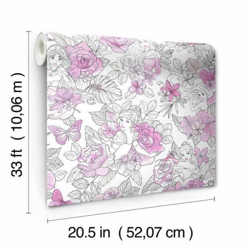 Обои York Disney IV Disney Princess Royal Floral DI0965 Обои York Disney IV Disney Princess Royal Floral DI0965