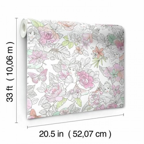 Обои York Disney IV Disney Princess Royal Floral DI0966 Обои York Disney IV Disney Princess Royal Floral DI0966