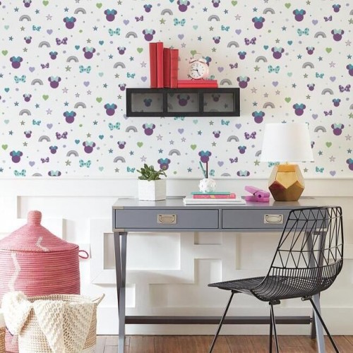 Обои York Disney IV Disney Minnie Mouse Rainbow DI0990 Обои York Disney IV Disney Minnie Mouse Rainbow DI0990