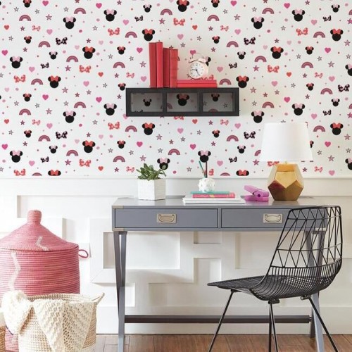 Обои York Disney IV Disney Minnie Mouse Rainbow DI0992 Обои York Disney IV Disney Minnie Mouse Rainbow DI0992