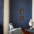 Обои Zoffany Classic Damask Wallpaper Versailles Blue CDW04010 фото в интерьере