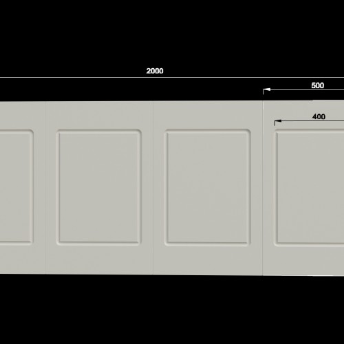 Стеновая панель под покраску Evrowood PL 01 2000×800×12