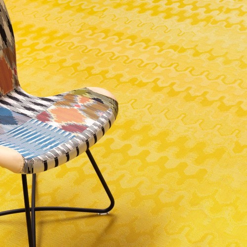 Плетеный виниловый пол Bolon Missoni Optical Pineapple фото в интерьере