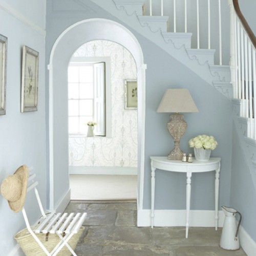 Краска Little Greene цвет Bone China Blue Mid 183 Absolute Matt 0,25 л
