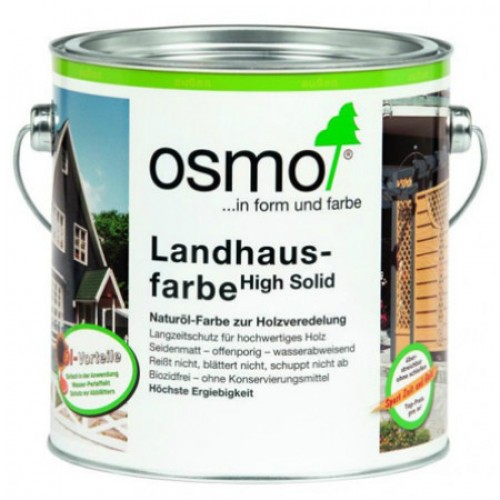 Краска укрывная для дерева Osmo Landhausfarbe цвет 2404 Темно-зеленый 0,125 л