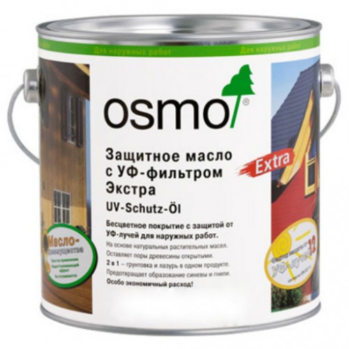 Защитное масло с УФ-фильтром Экстра Osmo UV-Schutz-Ol Extra 428 Кедр 0,125 л