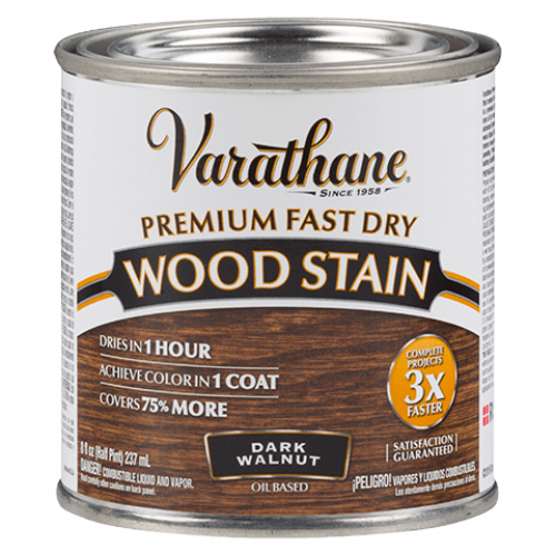 Цветное масло для дерева Varathane Fast Dry 262025 Темный орех 0,236 л