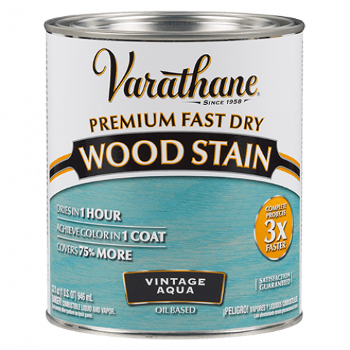 Цветное масло для дерева Varathane Fast Dry 297427 Винтаж аква 0,946 л