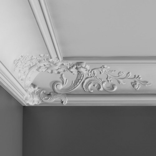 Потолочный плинтус под покраску Orac Decor Luxxus C338B 2000×182×182