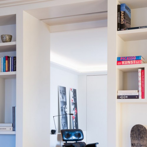 Потолочный плинтус под покраску Orac Decor Modern Flat C352 с подсветкой 2000×171×76