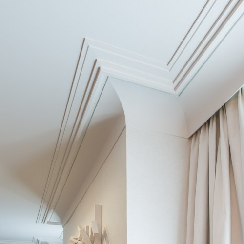 Потолочный плинтус под покраску Orac Decor Luxxus C355 2000×111×35
