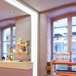 Потолочный плинтус под покраску гибкий Orac Decor Modern Antonio C373F с подсветкой 2000×50×80