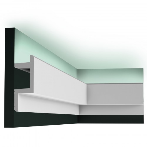 Потолочный плинтус под покраску Orac Decor Modern L3 C383 с подсветкой 2000×50×140
