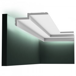 Карниз под покраску Orac Decor Modern Steps C391 с подсветкой 2000×160×60