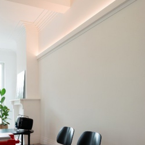 Потолочный плинтус под покраску Orac Decor Modern Steps C393 2000×210×150