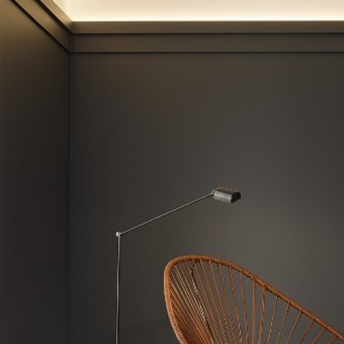 Потолочный плинтус под покраску Orac Decor Modern C396 с подсветкой 2000×61×185