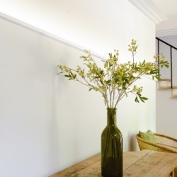 Потолочный плинтус под покраску Orac Decor Modern C396 с подсветкой 2000×61×185