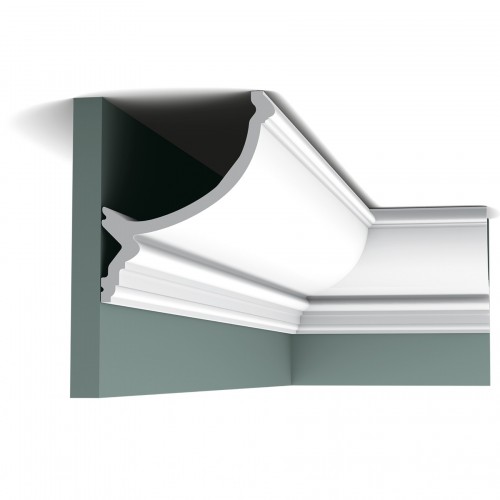 Потолочный плинтус под покраску Orac Decor New Classic C900 с подсветкой 2000×146×171