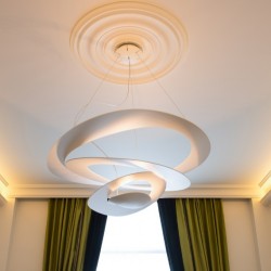 Потолочный плинтус под покраску гибкий Orac Decor Orac Luxxus C901F с подсветкой 2000×124×148