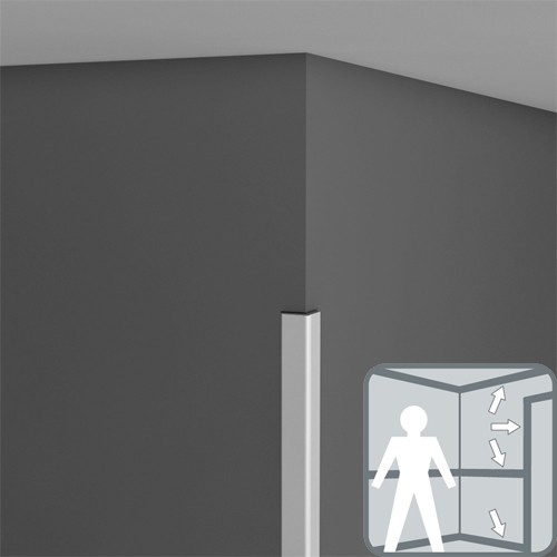 Потолочный плинтус под покраску Orac Decor Axxent CX134 2000×30×30