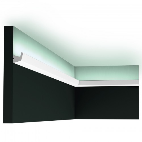 Потолочный плинтус под покраску Orac Decor Select CX189 с подсветкой 2000×27×27