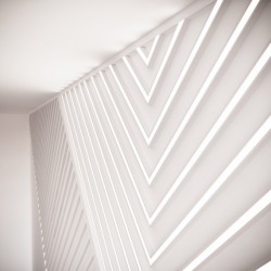 Потолочный плинтус под покраску Orac Decor Select CX190 с подсветкой 2000×30×20